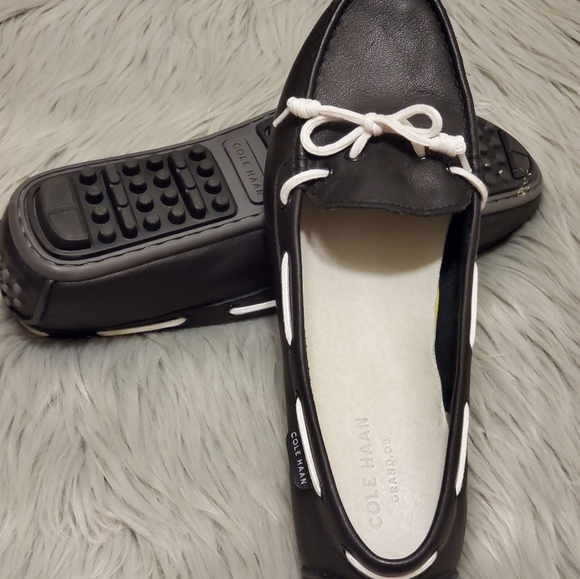 Cole Haan Black Zerogrand Moc Driver Sz 9 - Picture 5 of 8